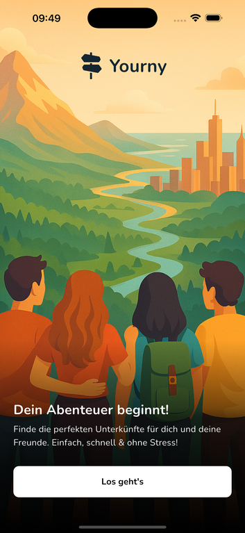 Yourny App - Intro Screen