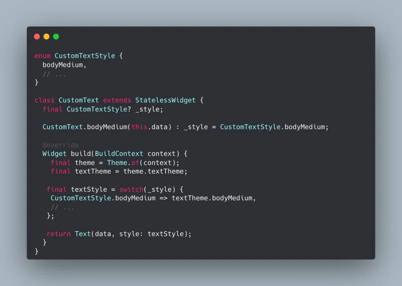 Flutter Code Pattern